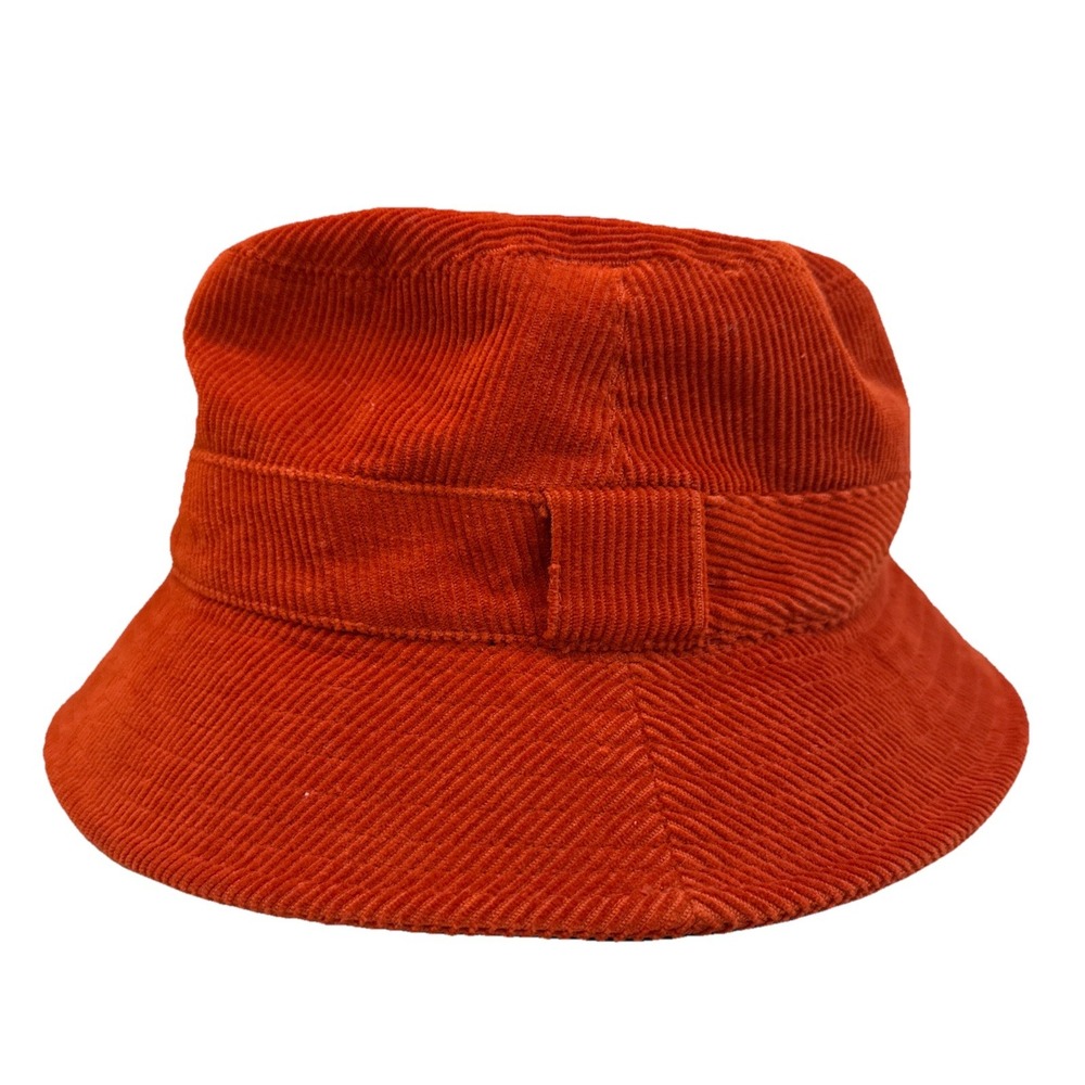 NWOT VTG‎ 03 Banana Republic Bucket Hat M/L Orange Corduroy Hippie Hobo Packable